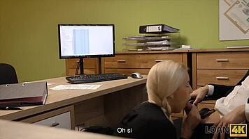 wow, hidden cam catches office fingering with czech blonde!