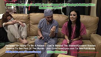 Hottie Blaire Celeste Becomes Human Guinea Pig For Doctor's Urethral Stimulation In Florida Hospital With Latex And Gloves