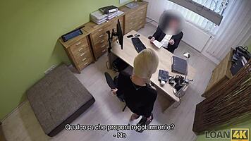 wow, hidden cam catches office fingering with czech blonde!