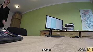 wow, hidden cam catches office fingering with czech blonde!