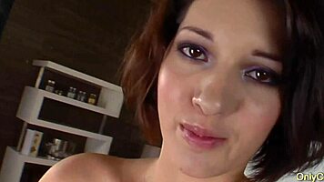 Flexible 18yo Katie Michaels Gets Big Messy Facial