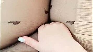 orgasm through pantyhose feels so wild