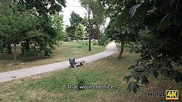 Hunt4k Submissive Guy Gets Cash For Girlfriend's Wild Sex With Hunter