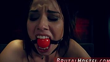 Aidra Fox and Kharlie Stone, BDSM dominatrix pals, bound in extreme bondage sex