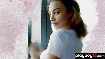 skinny colombian beauty calypso muse rips clothes to reveal perfect natural boobs