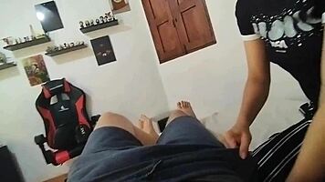 HOMEMADE LATINA TEEN WITH BIG TITS GETS SUCKED BY MILF IN FIRST SEMESTER