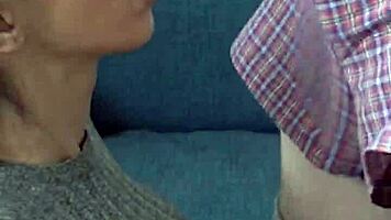 Candie Cross Kneels For A Facial Treatment Session