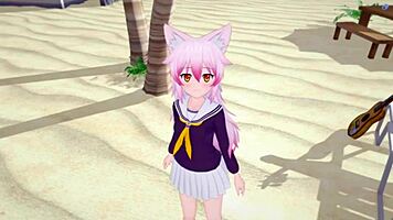 3D Hentai Ranka Okami Bent Over For Monster Ass