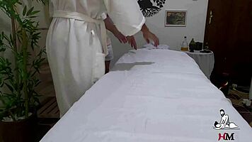 married latina naked in massage room?