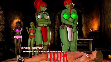 Hey, look at this cute orc mistress dominating in Breeding Island Ep 23