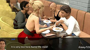 The spell book pt 7 unfolds with sneaky public footjob