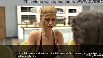 The spell book pt 7 unfolds with sneaky public footjob