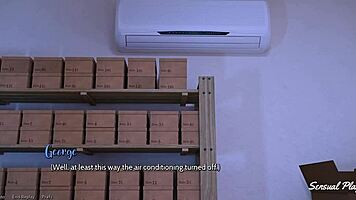 fresh women feel horny emotions locked up with busty goth friend in university skirt