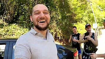 katty west picked up for outdoor anal dp fuck