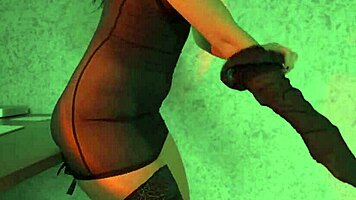 Teen feels sexy in lingerie, dancing naked with natural tits