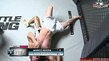 Curvy ebony slut with big tits in interracial sex 😍