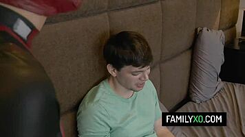 damn, bella rose in deadpool costume bangs her nerd step brother!