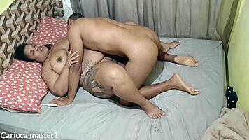 Eating ex's tight pussy bareback in latina teen scene!