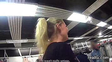 yo, stellar Czech chick seduced at mall and nailed hard in POV, wild! 😈