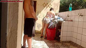 Hey, caught my stepdaughter in shorts, wanna taste that luscious pussy?