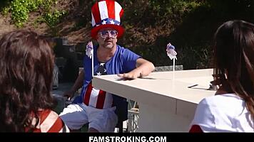 Famstroking - Big Tits Latina Milf Stepmom Ariella Ferrara with Taboo Big Cock