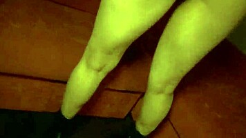 Big Tits Blonde Bimbo Oiled In Lingerie Masturbates In Shower