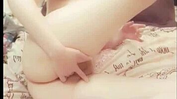 Amazing After Trip Orgasm! Redhead's Wet Pussy and Big Ass Drive Wild Masturbation!