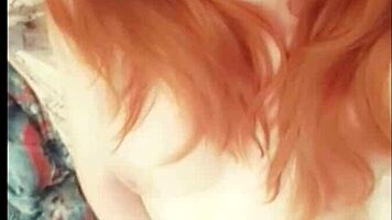 Amazing After Trip Orgasm! Redhead's Wet Pussy and Big Ass Drive Wild Masturbation!