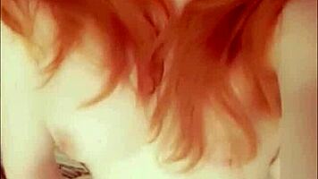 Amazing After Trip Orgasm! Redhead's Wet Pussy and Big Ass Drive Wild Masturbation!