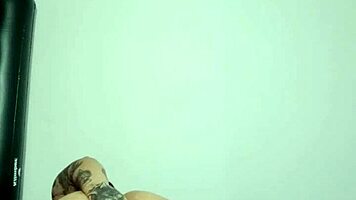 first anal with glass dildo stretches my tight latina ass hard