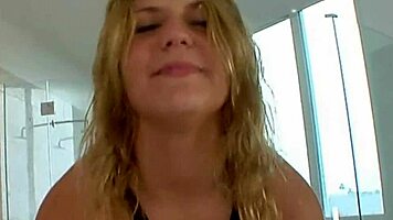 busty fat teen 18+ caught showing off big natural tits in amateurs clip