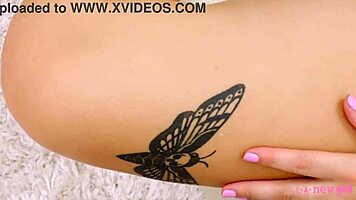 i massage this petite 18+ blonde on the sofa with uncle