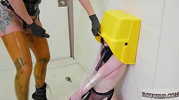 teen 18+ endures feet and ass worship punishment in extreme bdsm
