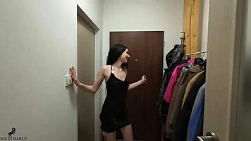 Teen gapes anal sex with boyfriend, kissing and deepthroat 😍