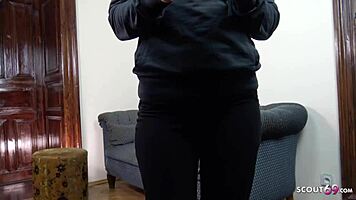 German scout - Lara Fox lured to bang at pickup casting