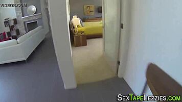 Blonde Lesbian Teen Licks Snatch in Car Threesome with Amateurs