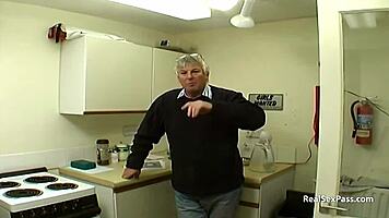 her first time doing porn with toys and stockings