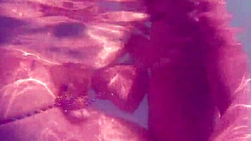 gabriela teen splashes in the pool with big ass