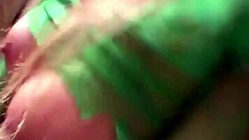 Denice Rubs Butt on Pants During Lap Dance