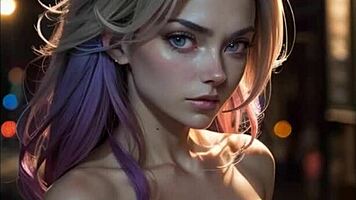 pink haired girls naked sex compilation with natural tits