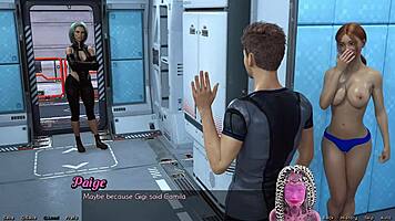 Stranded in space 7: red haired step sister gets fucked in shower