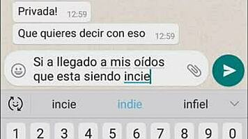 My sister-in-law's whore sends everything on whatsapp