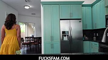 Fucksfam story unfolds as hunk stepbro licks and bangs hot teen stepsis