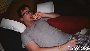 Deepthroat my cock, you legal slut, he commands the teen wench.