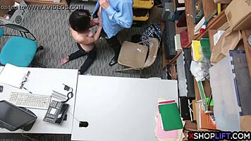 Hot Teen Thief Fucked By A Security Guard To Avoids Jail