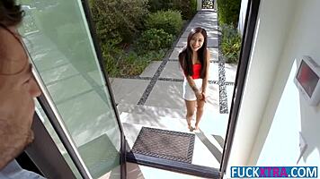 Tiny asian babe avery black bounces tuition check