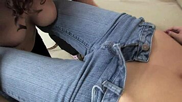 Sweet young lesbian friends play with vibrators