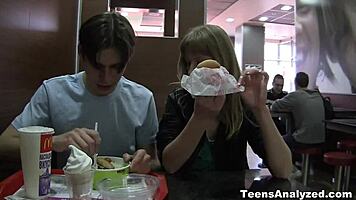 Sonja gets her first anal from teen