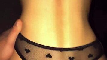 Old pot-bellied man fucks young natural beauty doggystyle cums on tits and ass.