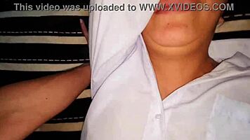 Beautiful Argentine university student in miniskirt